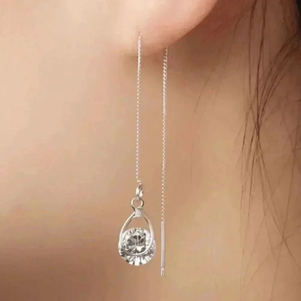 925 Silver Drop Earrings 